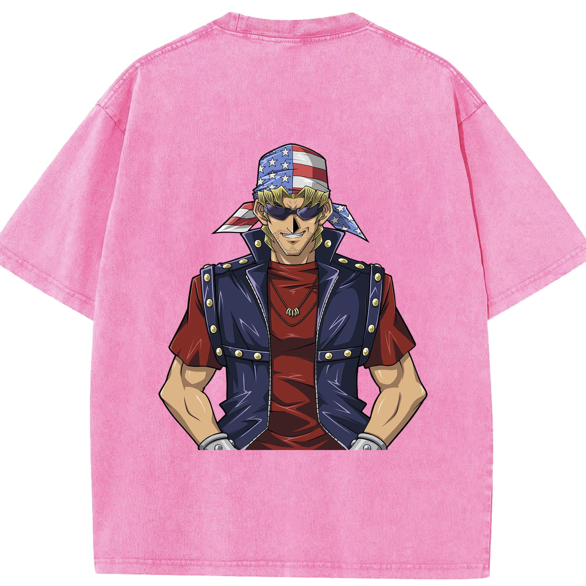 （画像用） 遊☆戯☆王 Yu-Gi-Oh! 綿100% ヴィンテージ風 半袖Tシャツ（背面プリント）